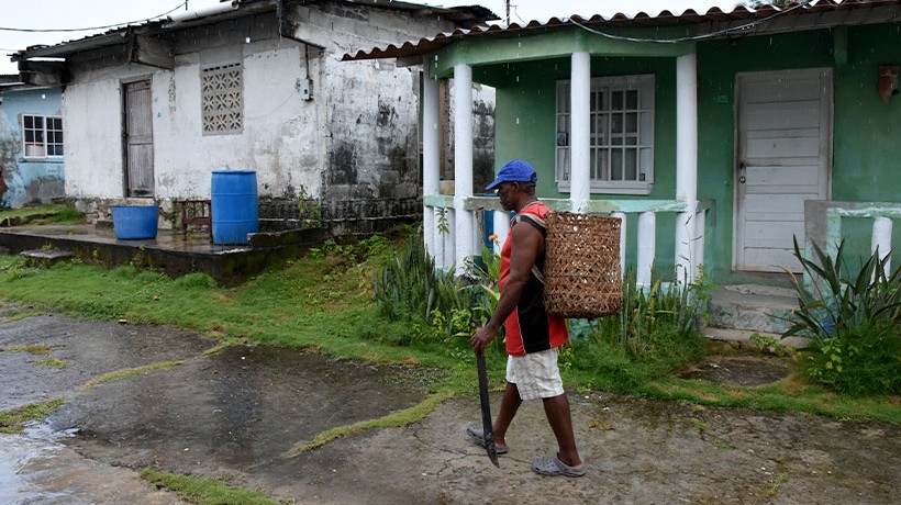 Casas en la Isla Casayeta, testimonio de las vidas que anteriormente albergaron. Crédito: ©ACNUDH/Oficina Regional para América Central, Juan Caballero